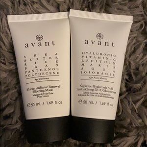 New avant- moisturizer and sleeping mask